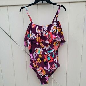 Sea Angel Floral Swimsuit with Ruffles